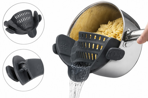 Clip silicone pot - pot, strainer