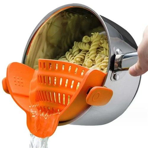Clip silicone pot - silicone, strainer